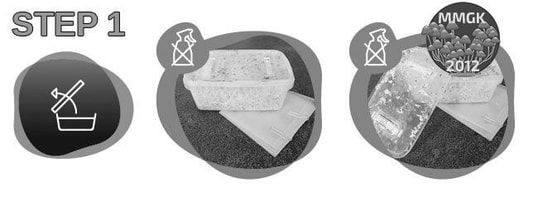 Step 1 in magic mushroom growing